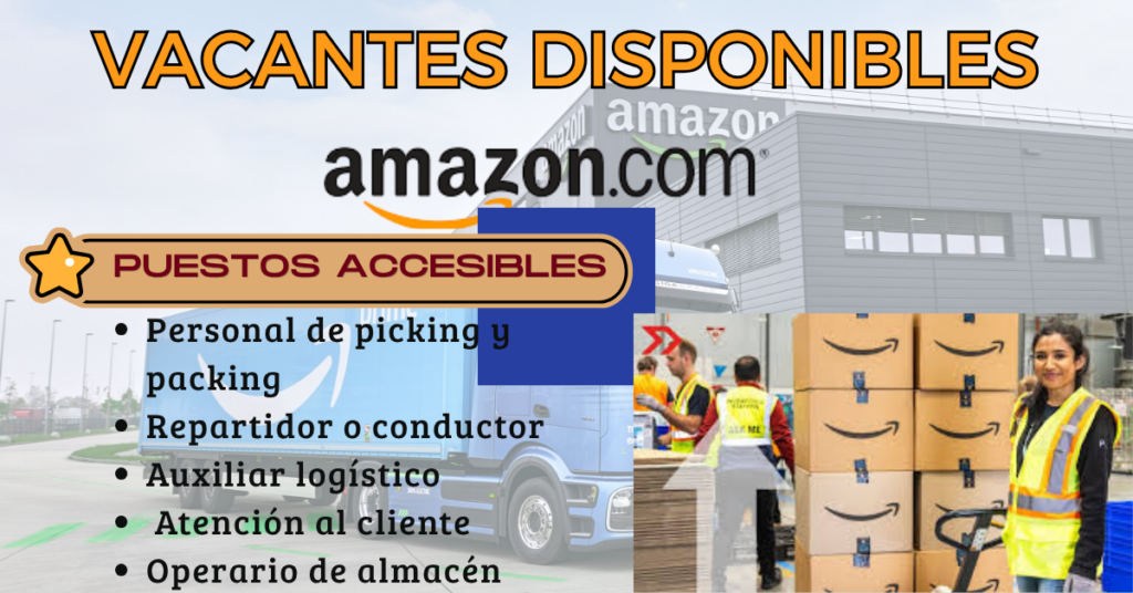 VACANTES DISPONIBLES EN AMAZON