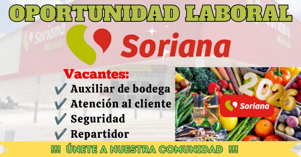 OPORTUNIDADES LABORALES SORIANA